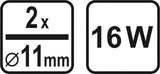 Klijavimo pistoletas 11mm 16 (100) W, "Lund" (73060)