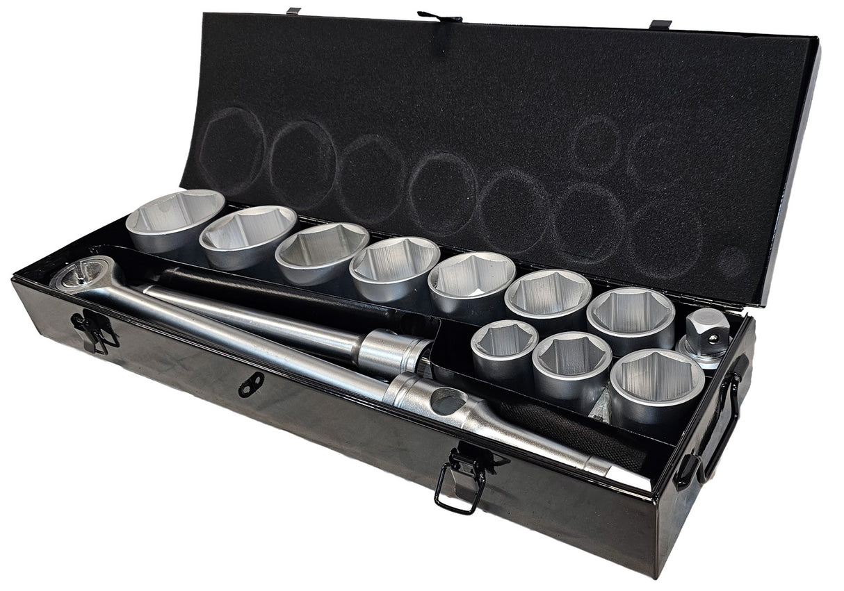 Galvučių ir rakto komplektas 6 kampės | 25 mm (1") | 36 - 80 mm | 15 vnt. (SS1501)
