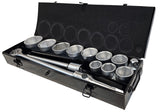 Galvučių ir rakto komplektas 6 kampės | 25 mm (1") | 36 - 80 mm | 15 vnt. (SS1501)