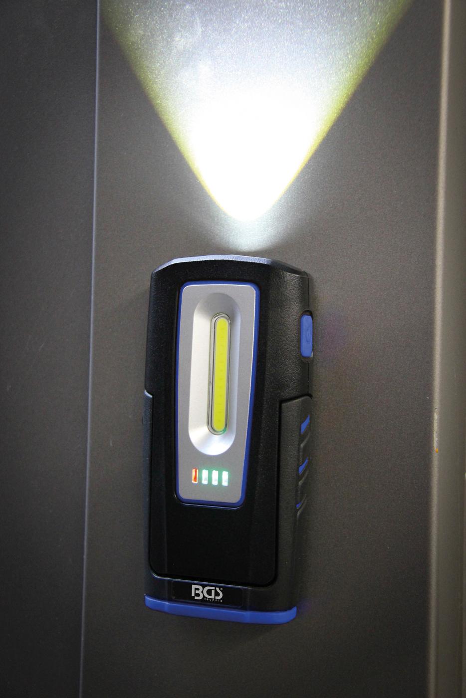 Darbo lempa COB LED | su magnetu ir kabliu | sulankstoma | su belaidžio įkrovimo funkcija (85331)