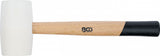 Guminis plaktukas | Hickory rankena | balta galvutė | Ø 64 mm | 750 g (70140)