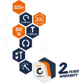 Перфоратор SDS PLUS | 800 W