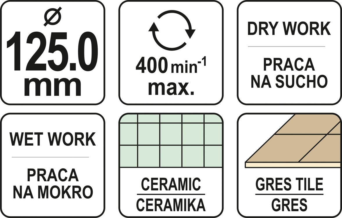 Алмазное сверло цилиндрическое | 125 mm