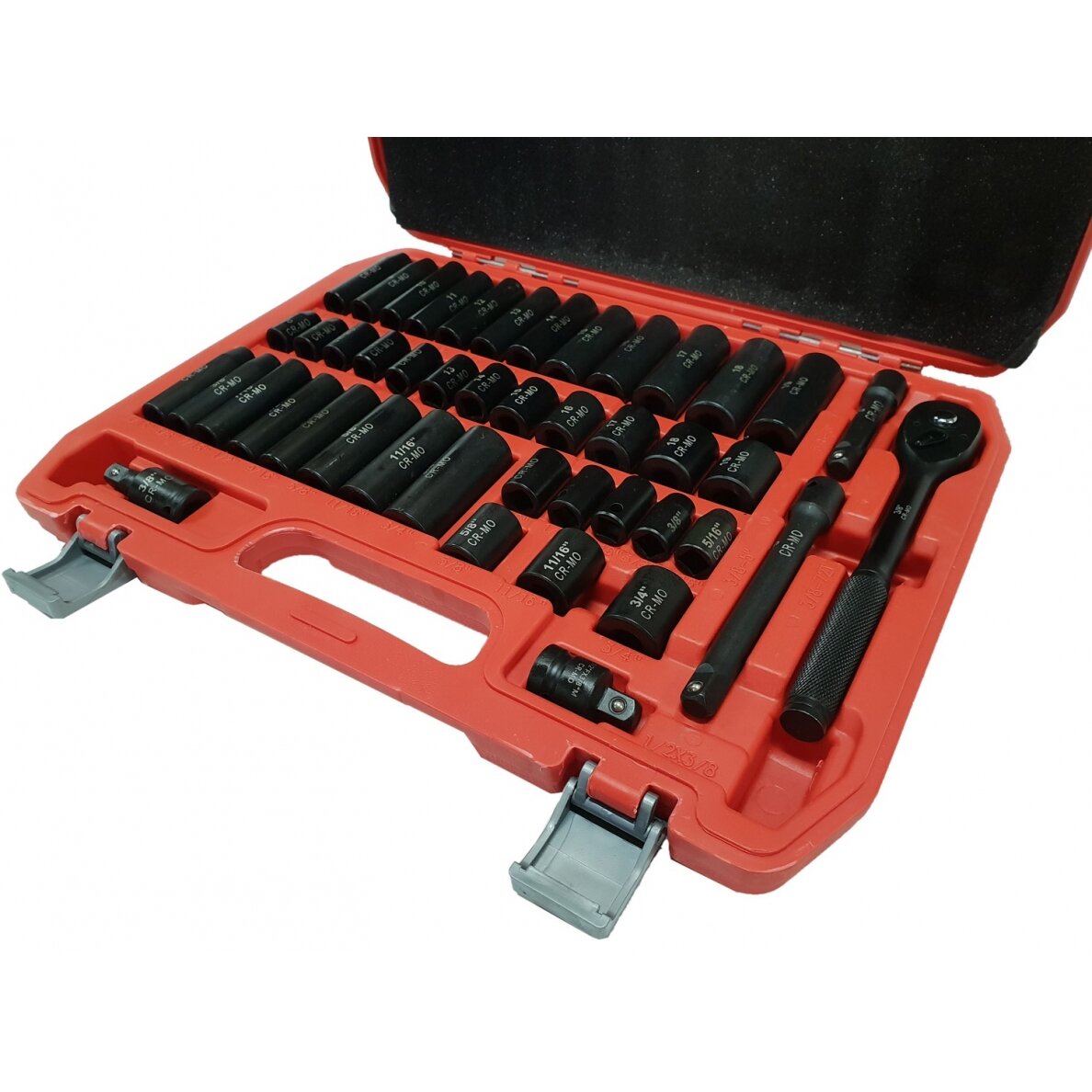 IMPACT TOOL SET | METRIC AND IMPERIAL SIZES | 10 MM (3/8") | 45 PCS. (SK45S)