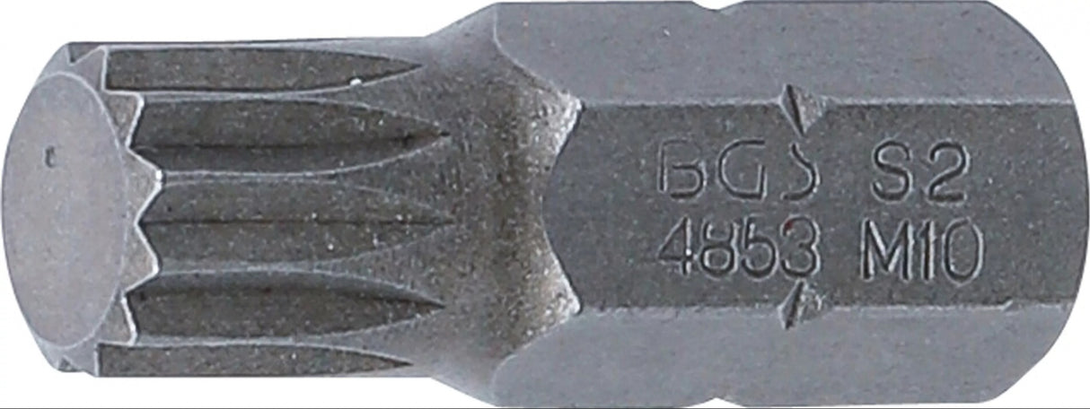 Antgalis | ilgis 30 mm | 10 mm (3/8") storis | Spline (XZN) | M10 (4853)