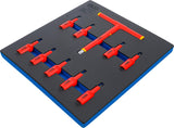 Чехол для инструментов 2/3: VDE набор бит | 12,5 mm (1/2") | T-Star (Torx) T20 - T55 | 10 шт.