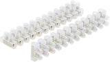 LUSTER TERMINALS | 4.0 MM² | 6 AMP. | 2 PCS. | 12 PCS. BLOCK (80727)