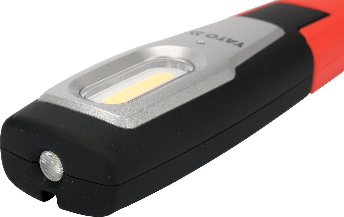 Darbo lempa akumuliatorinė | 6W COB, 600LM + 250LM, LI-ION 3.7V 2600MAH, IK07, IP54, CRI80 (YT-08558)