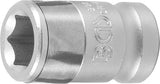 Адаптер с фиксирующим шариком | 10 mm (3/8") - внутренний шестигранник 10 mm (3/8")