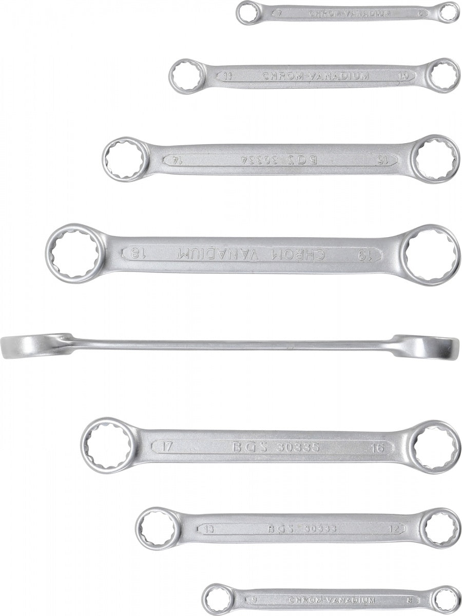 DOUBLE RING SPANNER SET | EXTRA FLAT | 6-22 MM | 8 PCS. (30300)