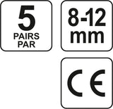 Ausų kamšteliai silikoniniai 22dB (5 poros) (YT-7455)
