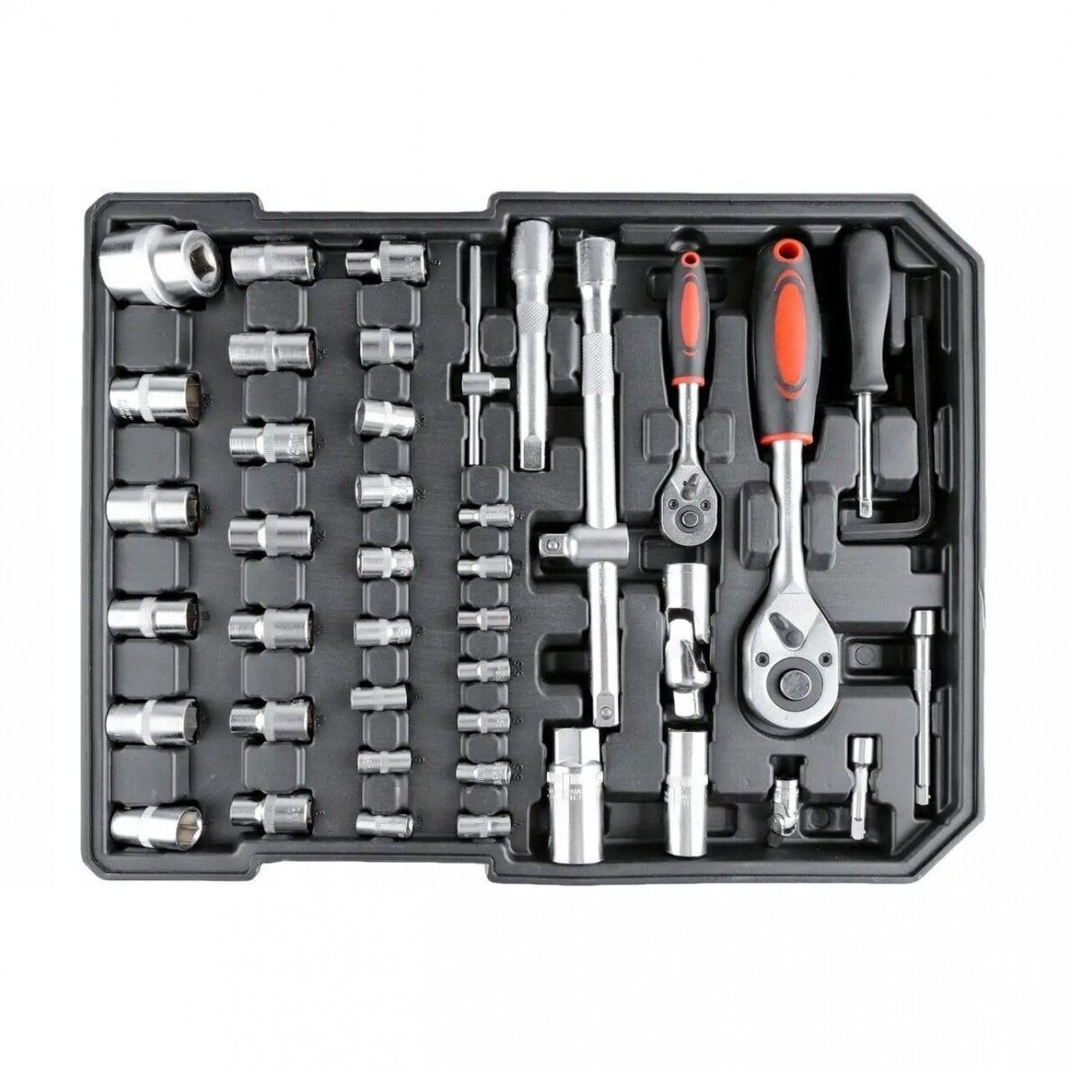 TOOL SET IN ALUMINIUM CASE | RATCHETING WRENCHES | WITH WHEELS | 188 PCS. (SK58288)