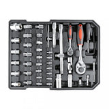 TOOL SET IN ALUMINIUM CASE | RATCHETING WRENCHES | WITH WHEELS | 188 PCS. (SK58288)