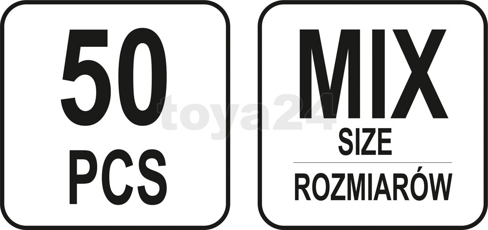 (Už)kaiščių, kuolelių rinkinys | 50 vnt (YT-06787)