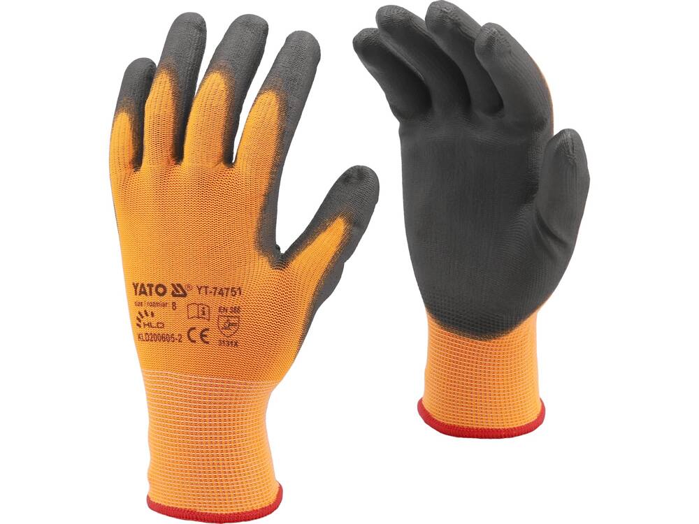 SAFETY GLOVES TOUCHSCREEN FINGERS PU S. 9 (YT-74752)