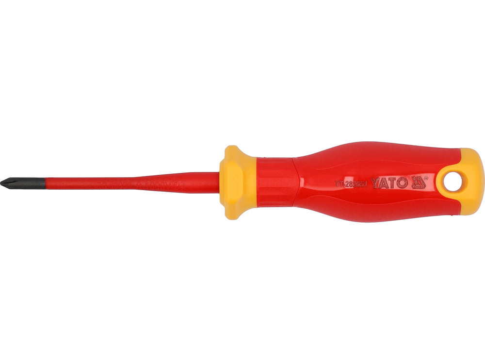 Izoliuotas atsuktuvas elektrikui | labai plonas | 1000V | PH1X80 mm (YT-282651)