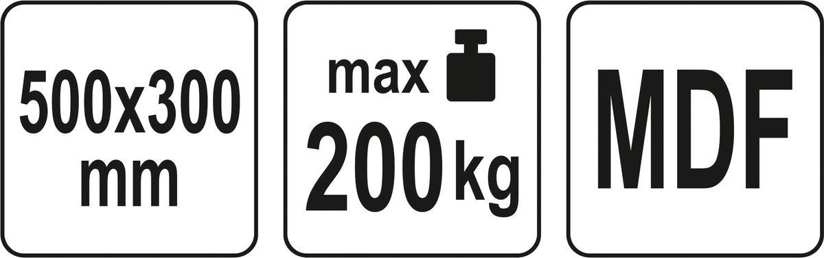 Transportavimo vežimėlis / platforma | 500x300 mm / iki 200 kg (YT-37420)