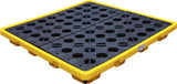 OIL DRIP PAN | WITH OPEN MESH FLOORING | FOR 4 X 200-L DRUMS (70050)