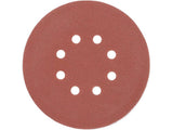 Šlifavimo popierius {velcro) | 8 skylės | 150 mm / P150 | 50 vnt. (YT-834596)