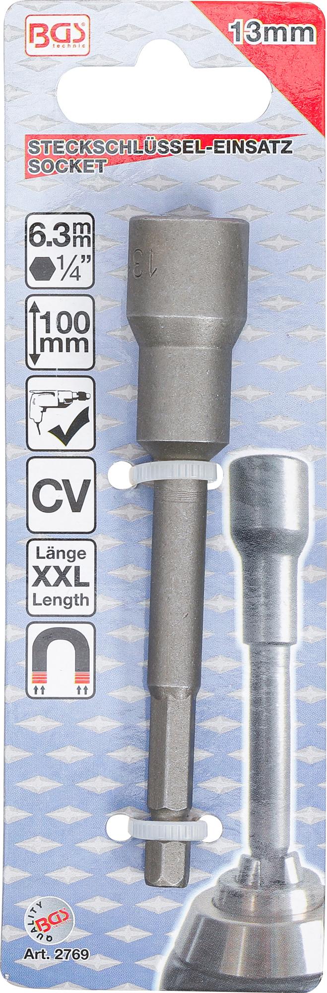 Galvutė / antgalis | elektriniams grąžtams | 6,3 mm (1/4") | 13 mm (2769)