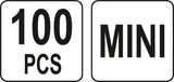 Automobilių saugiklių asortimentas | Mini / žemo profilio | 100 vnt. (YT-83145)
