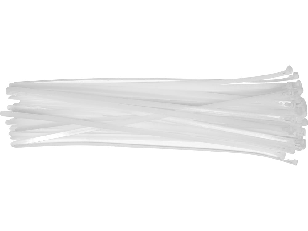 Стяжки нейлоновые белые | 7,6X400 mm | 50 шт.
