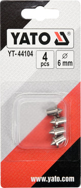 Centro žymekliai 6 mm / 4 vnt. (YT-44104)