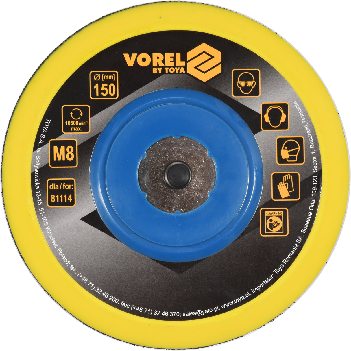 Velcro padas Ø 150 mm poliruokliui (81115)