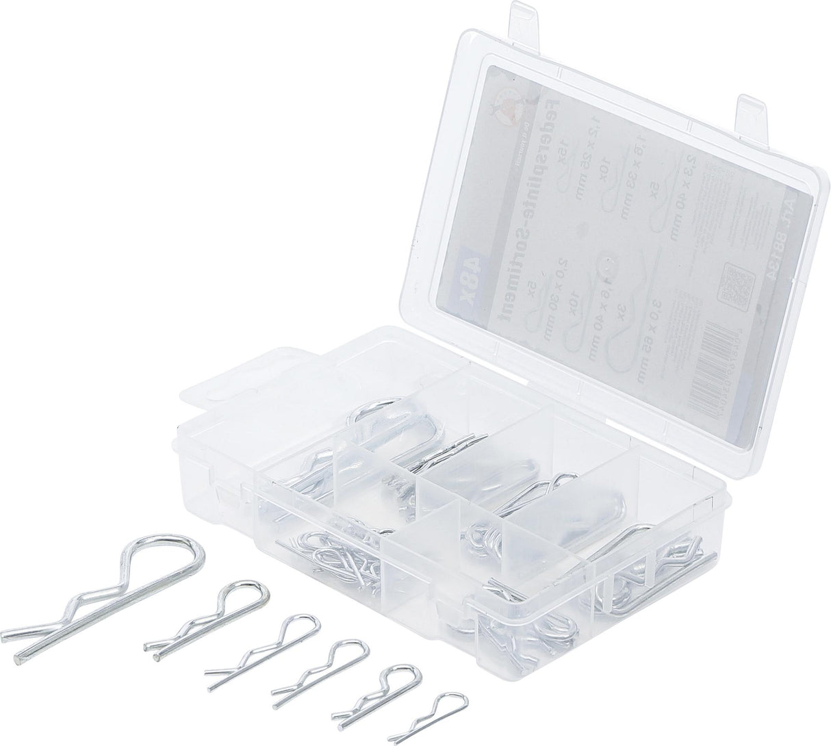 SPRING SPLIT PIN ASSORTMENT | Ø 1.2 - 3.0 MM | 48 PCS. (88134)