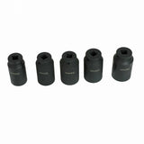 Ilgų smūginių galvučių rinkinys | 12 kampų | 30 - 36 mm | 5 vnt. (H1552)