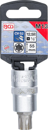 Antgalis | ilgis 55 mm | 12,5 mm (1/2") | Spline (Ribe) M13 (4157)