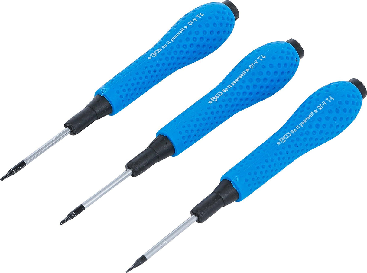 Tikslių atsuktuvų rinkinys | T-Star (Torx) T4 / T5 / T6 | 3 vnt. (803)