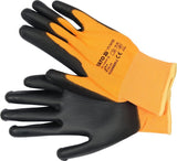 SAFETY GLOVES TOUCHSCREEN FINGERS PU S. 9 (YT-74752)