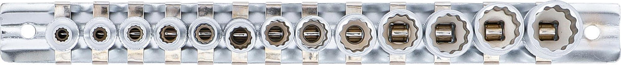 Galvučių rinkinys, 12-kampės | 6.3 mm (1/4") | 4 - 14 mm | 13 vnt (2269)