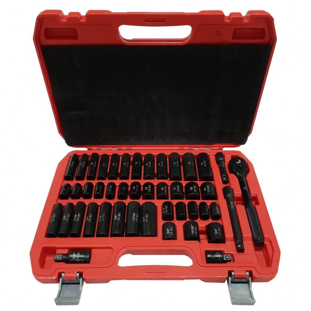IMPACT TOOL SET | METRIC AND IMPERIAL SIZES | 10 MM (3/8") | 45 PCS. (SK45S)