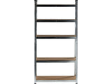 GALVANISED STORAGE SHELF | 5 SHELVES | HDF BOARDS | 180 X 90 X 40 CM (78485)