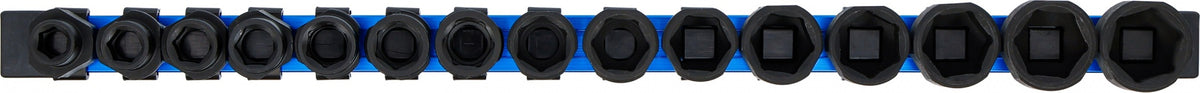 Smūginių galvučių rinkinys | šešiakampės | ypač plonos | 12,5 mm (1/2") | 10–24 mm | 15 vnt. (74700)