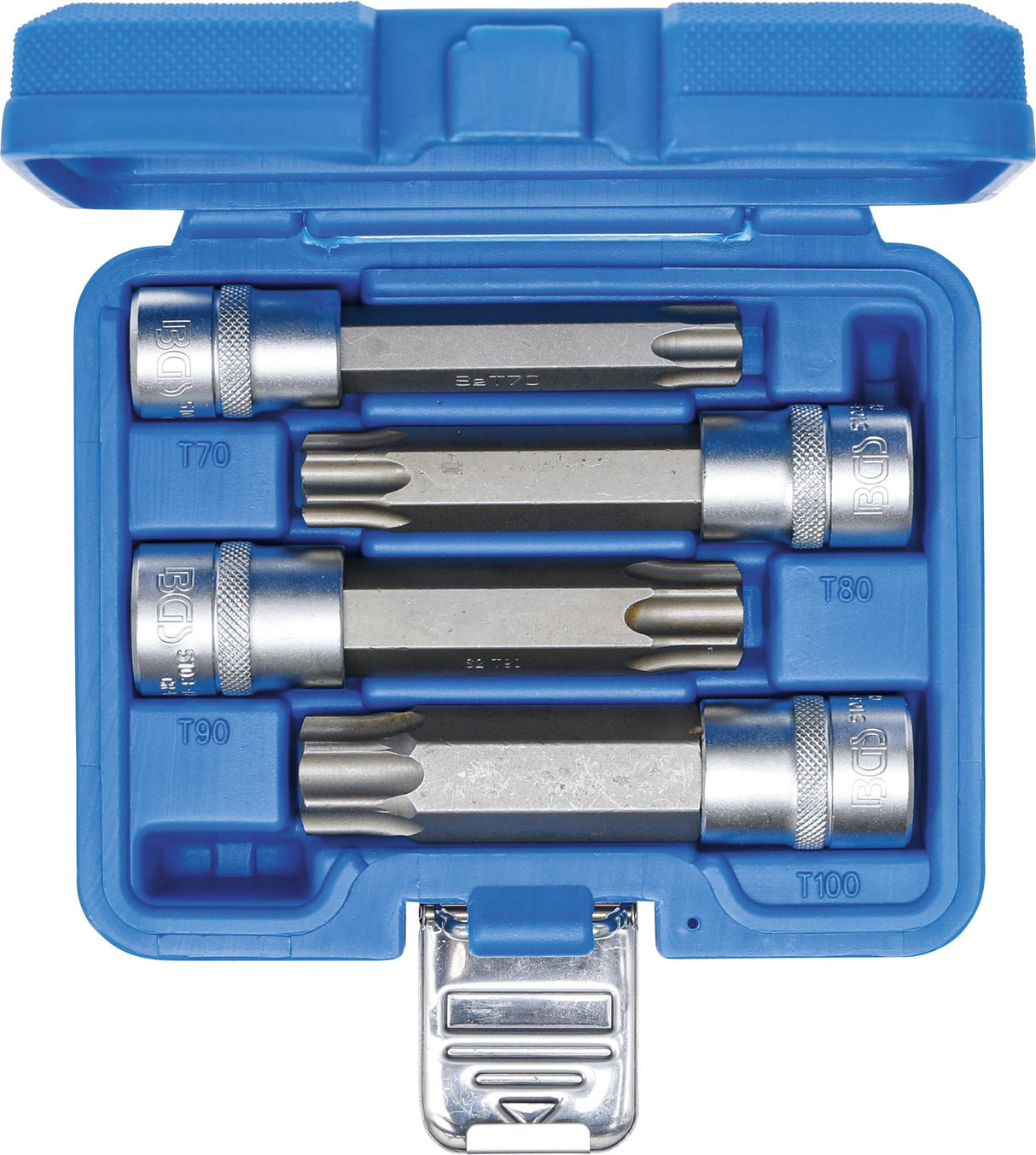 Įpresuotų antgalių rinkinys | 12,5 mm (1/2") | MAXI, T-Star su skyle (Torx) | 4 vnt. (5103)