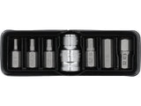 Antgalių rinkinys | 10 mm (3/8") storio | hex šešiakampis | 7 vnt. (YT-0412)