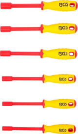 VDE SOCKET SCREWDRIVER SET | HEXAGON | 5.5 - 12 MM | 6 PCS. (71095)