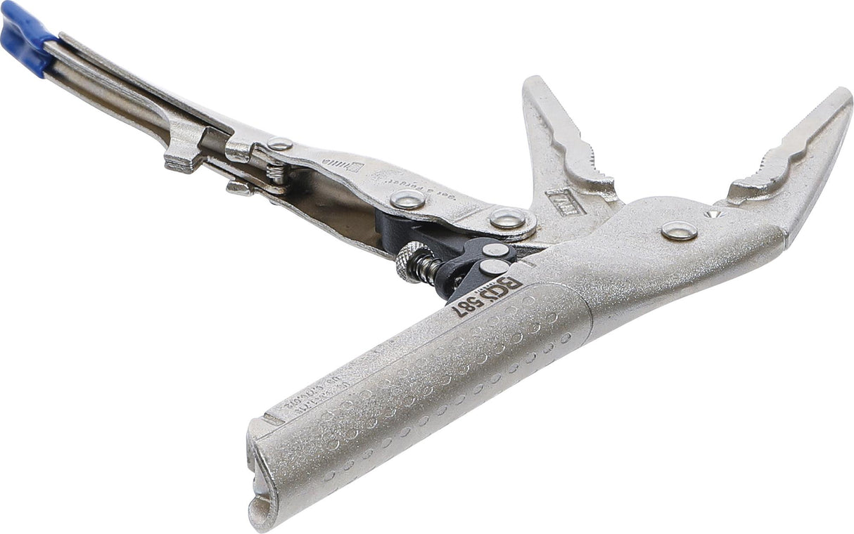 AUTOMATIC LOCKING LONG NOSE GRIP PLIERS | 190 MM (587)