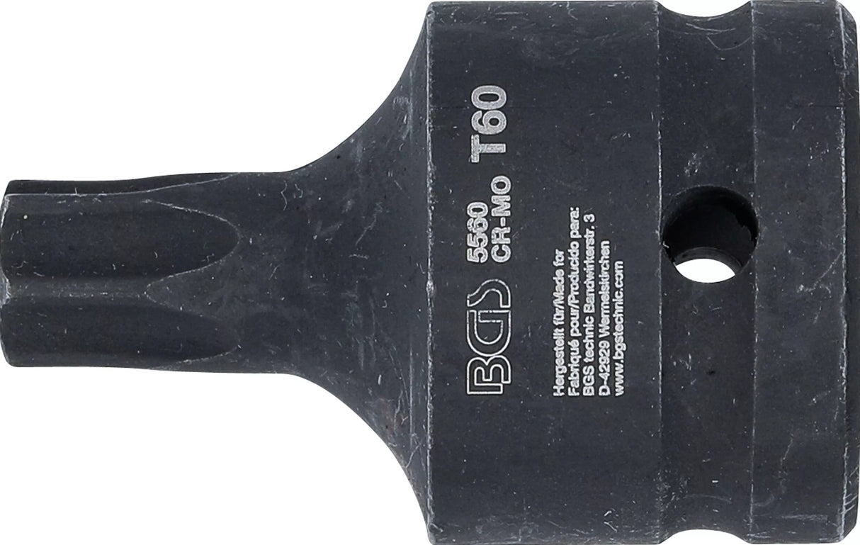 Antgalis smūginis | 20 mm (3/4") T-Star (Torx) T60 (5560)