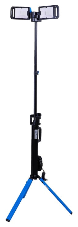 Hibridinis dviejų SMD LED darbinis prožektorius | su trikoju | 100 - 240 V (85360)