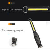 COB-LED darbo lempa | itin plokščio tipo | daug padėčių | magnetinė | USB (CSW581)