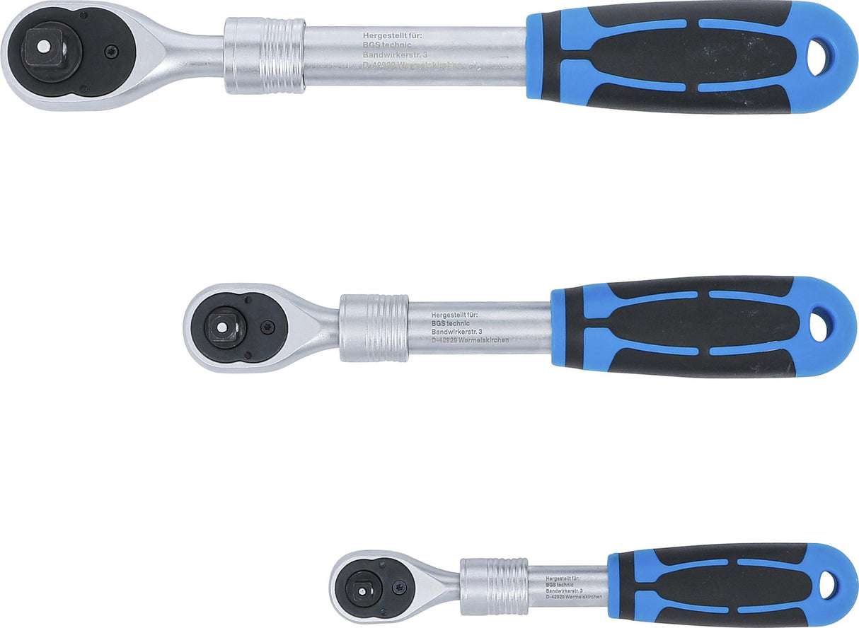 Terkšlių rinkinys | ištraukiamos | 6,3 mm (1/4") / 10 mm (3/8") / 12,5 mm (1/2") | 3 vnt. (25123)