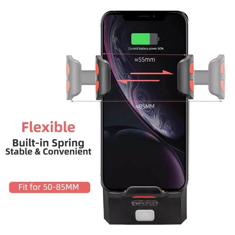 BICYCLE LIGHT WITH PHONE HOLDER | SIGNAL | MULTIFUNCTION / POWERBANK | USB | 3 LED (RBL3)