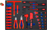 TOOL TRAY 3/3: VDE SOCKET SET | 10 MM (3/8") DRIVE | 26 PCS. (70218)