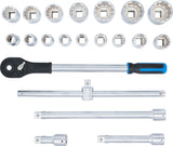 SOCKET SET 12-POINT | 20 MM (3/4") DRIVE | 21 PCS. (1223)