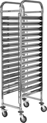 Nerūdijančio plieno vežimėlis indams 380x550x1700 mm (YG-09070)