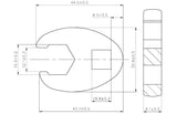 Raktas "varnos koja" | 10 mm (3/8") | 15 mm (1756-15)